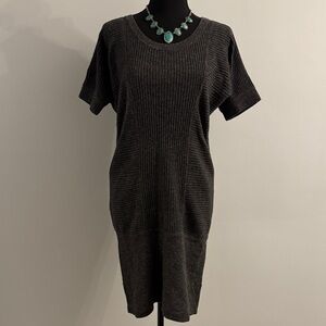 Banana Republic Charcoal Knit Dress